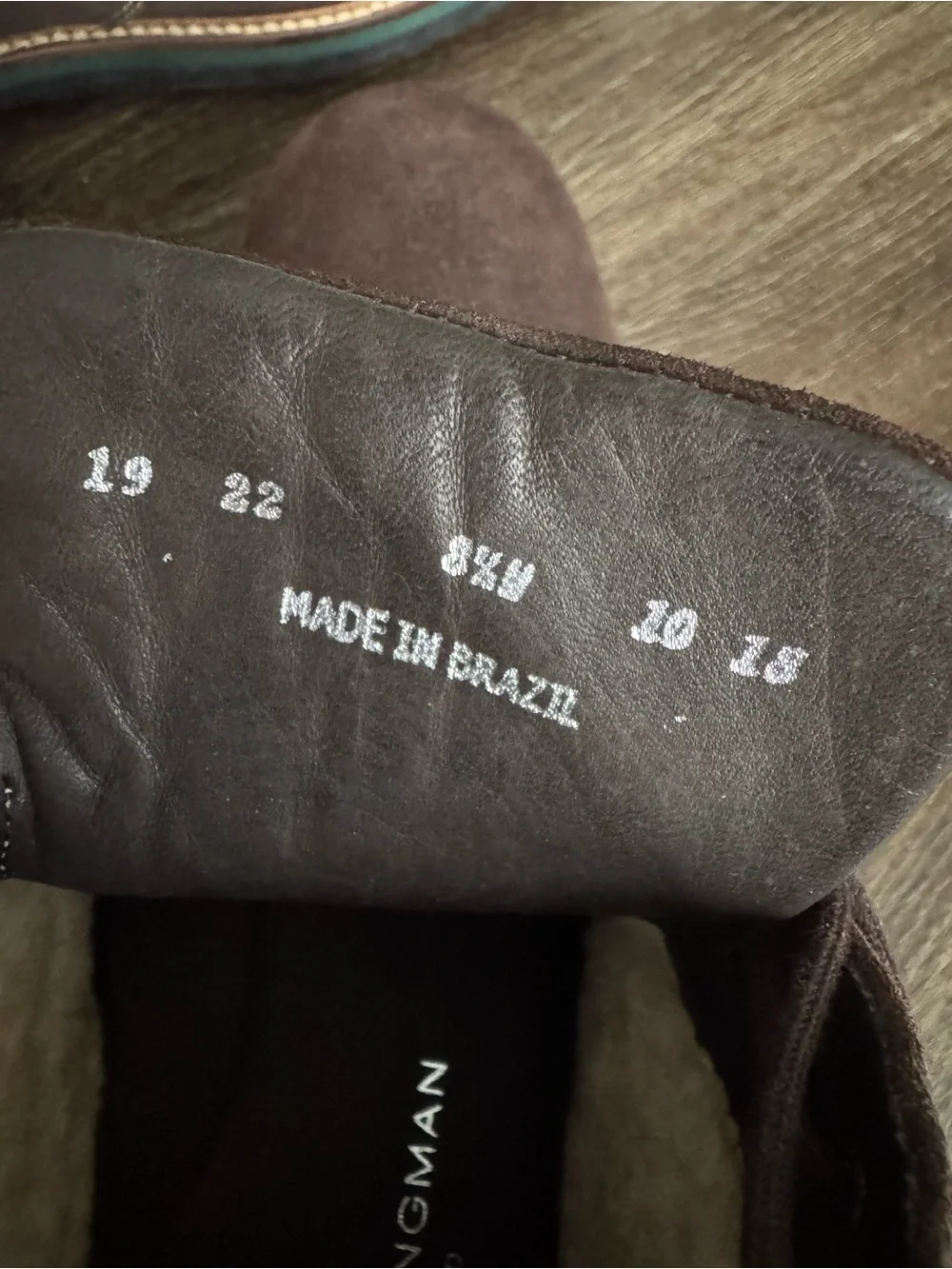 New! Martin Dingman Dark Brown Suede Chukka Boots with Shearling Collar